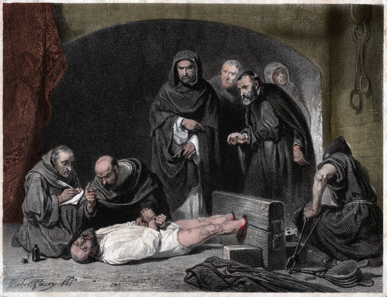 Inquisitie in de middeleeuwen door Joseph Nicolas Robert Fleury