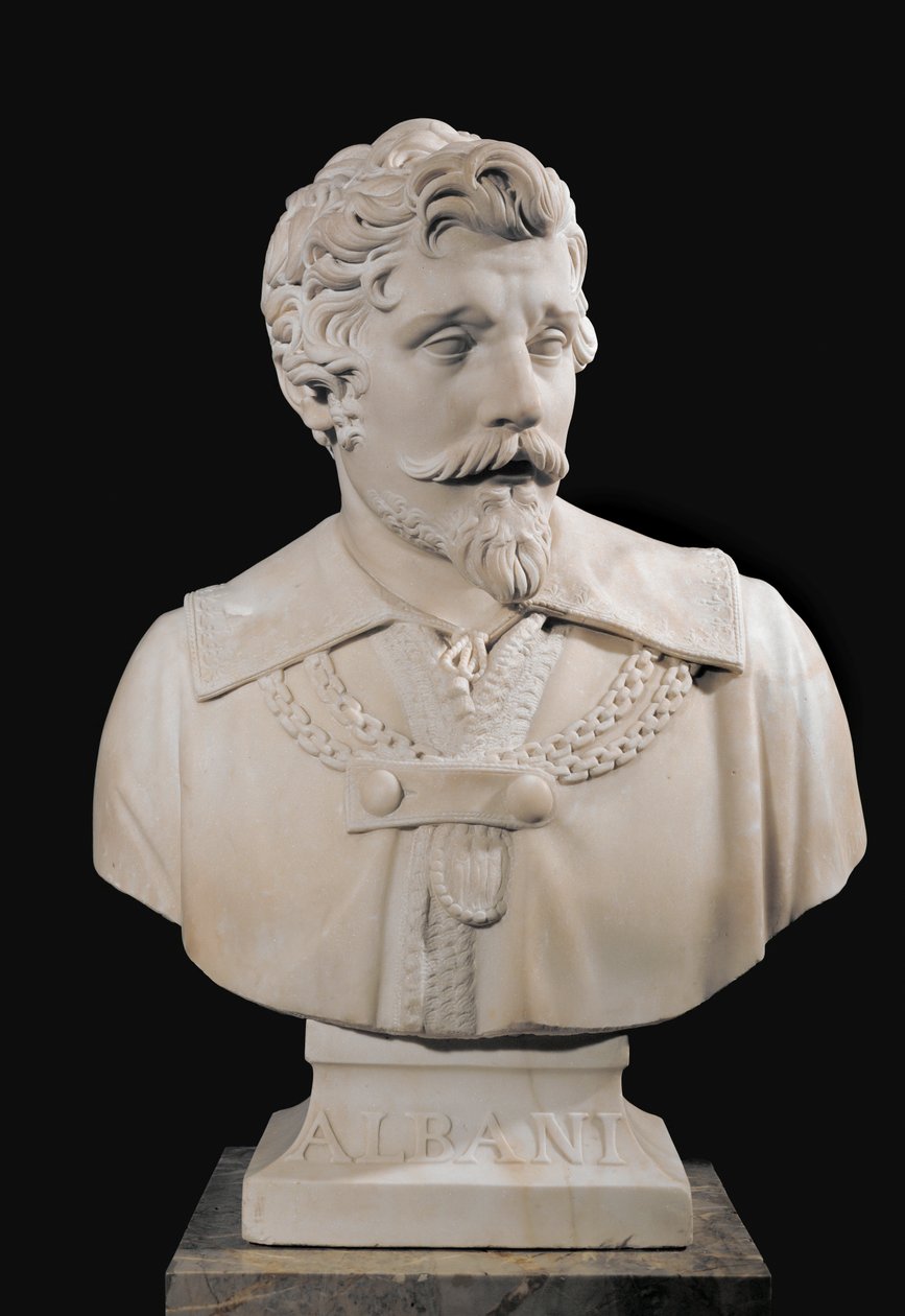 Portret van de schilder Francesco Albani ... door Joseph Chinard