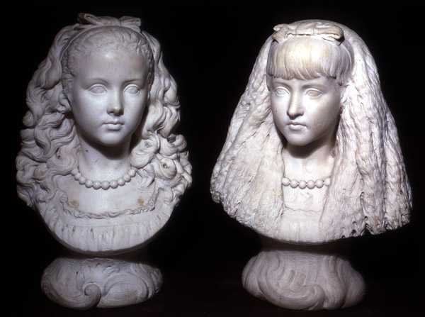 Effie en Mary Millais door Joseph Edgar Boehm