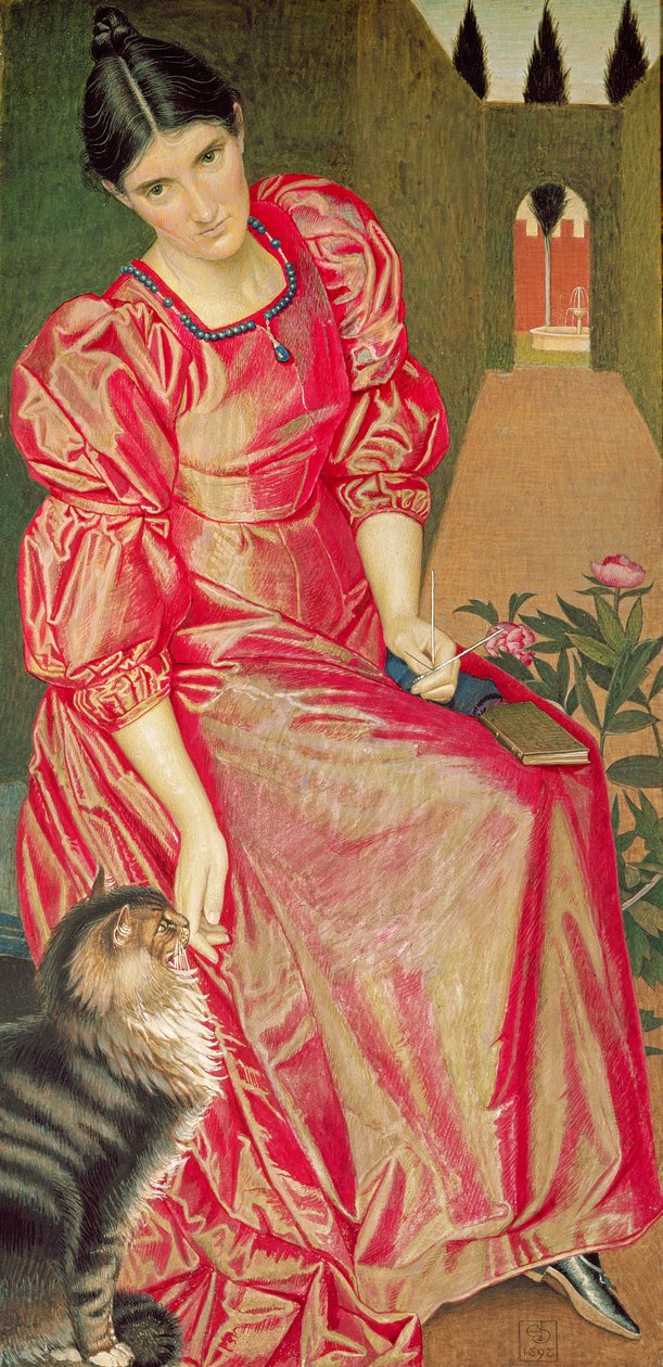 De omsloten tuin, 1898 door Joseph Edward Southall