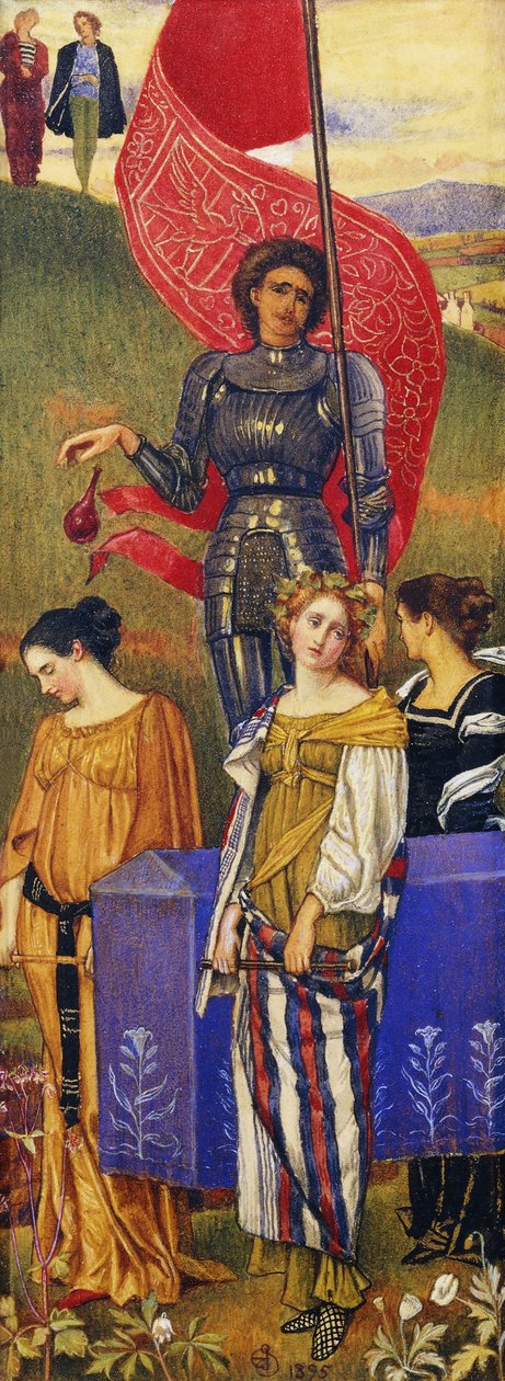 De mystieke begrafenis door Joseph Edward Southall