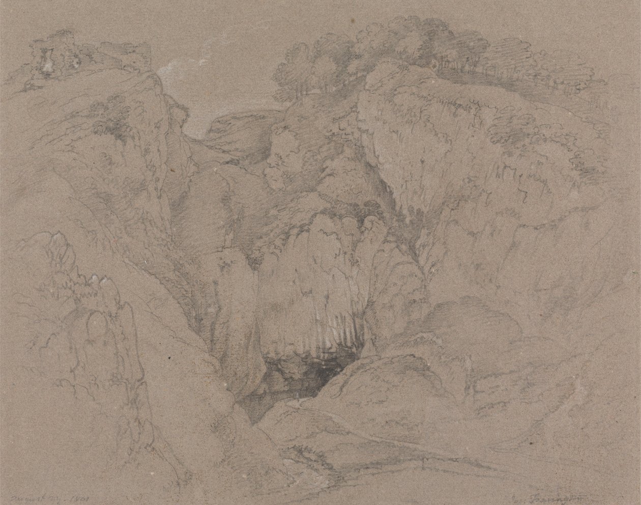 Castleton - De Piek door Joseph Farington