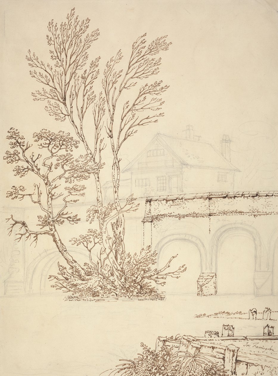 Caversham Brug, Reading door Joseph Farington