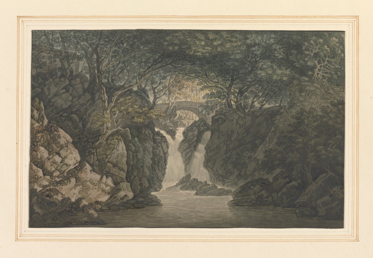 Lagere Waterval Rydal door Joseph Farington