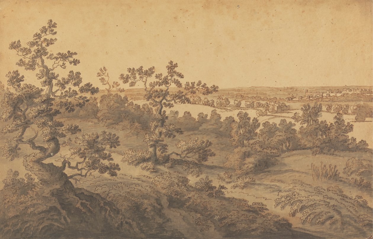Uitzicht op Windsor door Joseph Farington