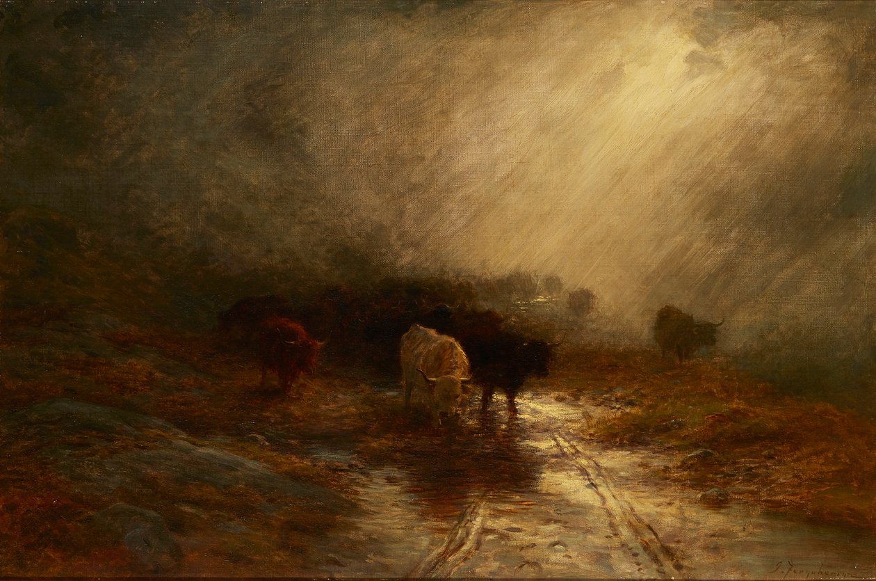 Vee in de mist door Joseph Farquharson