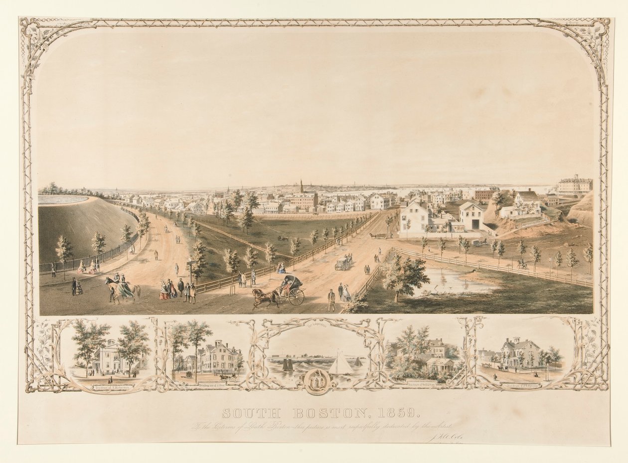 Zuid-Boston, 1859 door Joseph Foxcroft Cole
