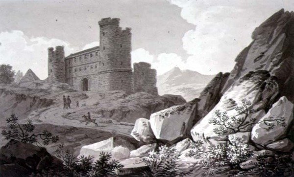 Landschapsschetsen door Joseph Francis Burrel