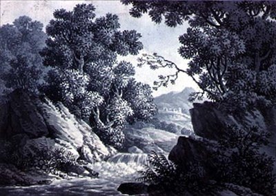 Landschapsschetsen door Joseph Francis Burrel
