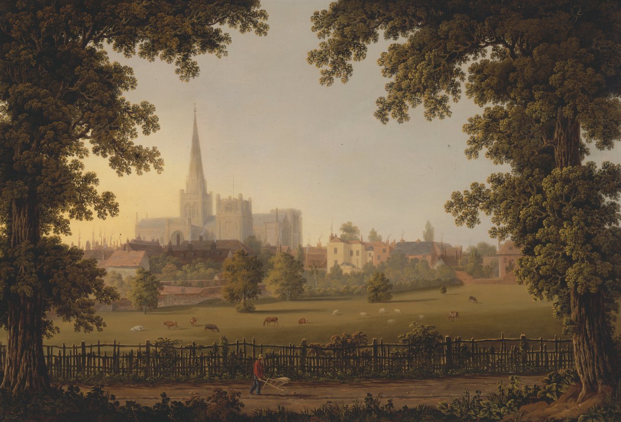 Kathedraal van Chichester door Joseph Francis Gilbert
