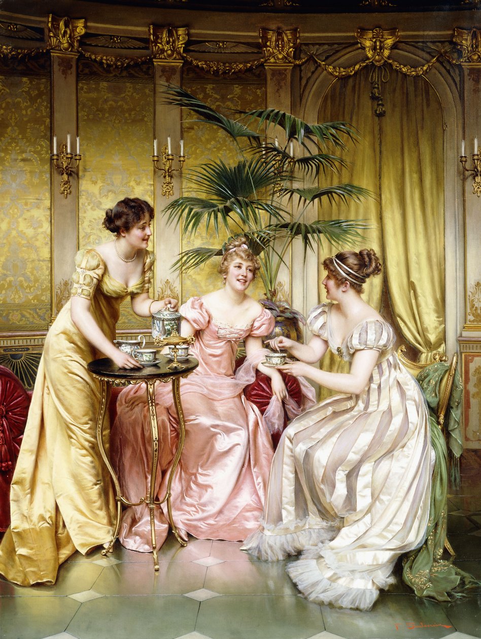 Drie voor thee door Joseph Frederick Charles Soulacroix