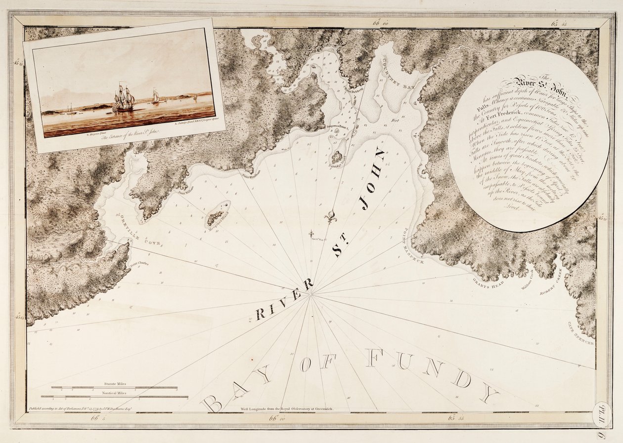 De Rivier St. John door Joseph Frederick Wallet DesBarres