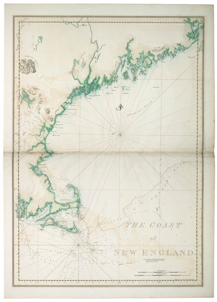 De kust van New England door Joseph Frederick Wallet DesBarres