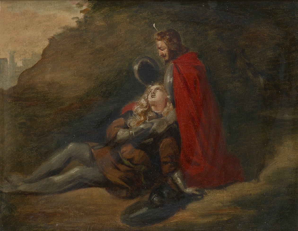 Stervende krijger door Joseph Hasslwander
