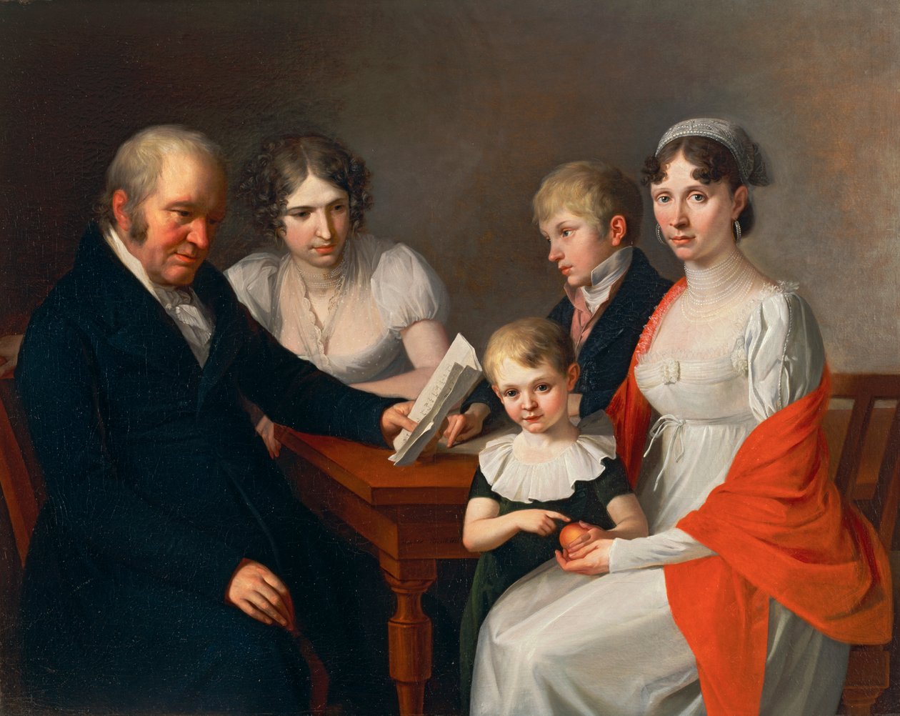 Familie Scheichenpflueg door Joseph Hauber