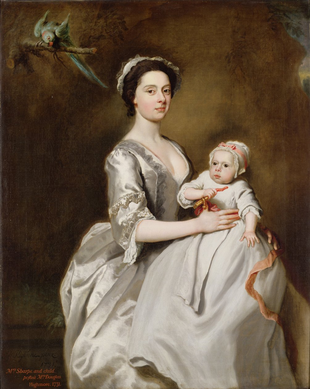 Mevrouw Sharpe en Kind door Joseph Highmore