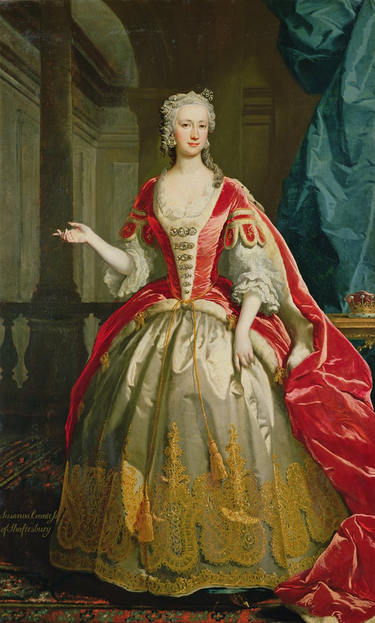 Susanna, 4e Gravin van Shaftesbury, 1744 door Joseph Highmore