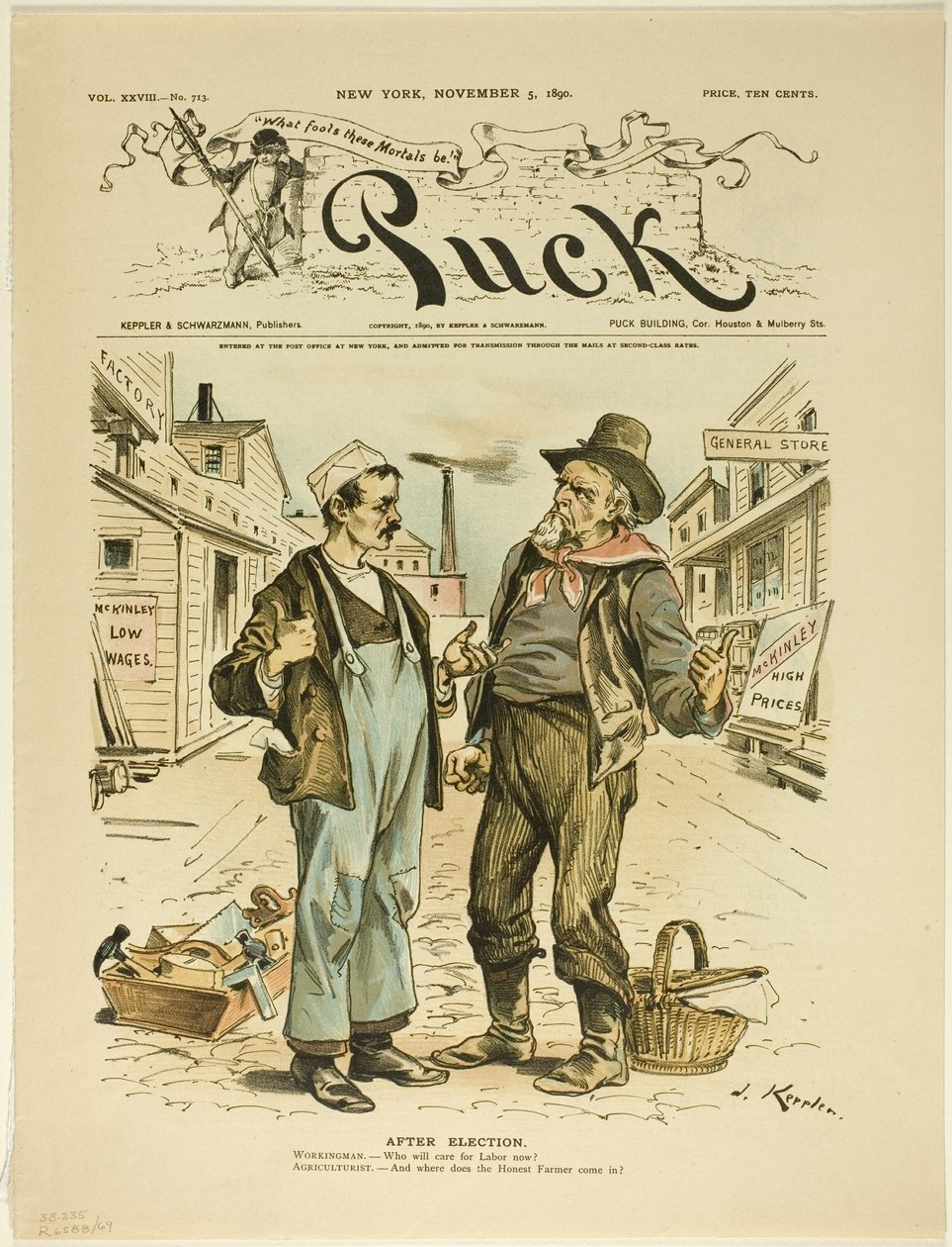 Na de verkiezing, uit Puck door Joseph Keppler