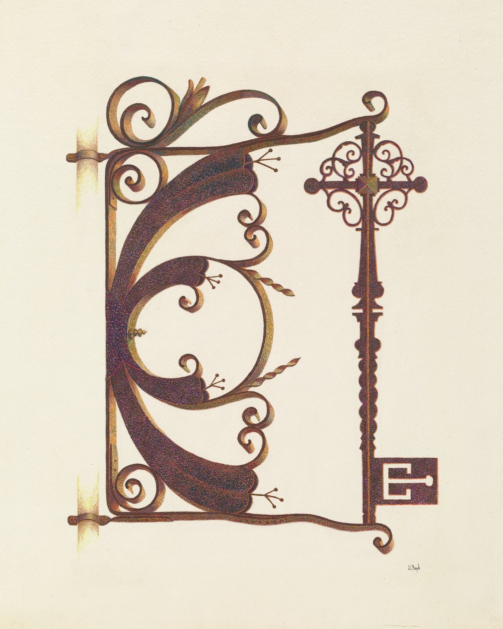 Slotenmakersbord door Joseph L. Boyd
