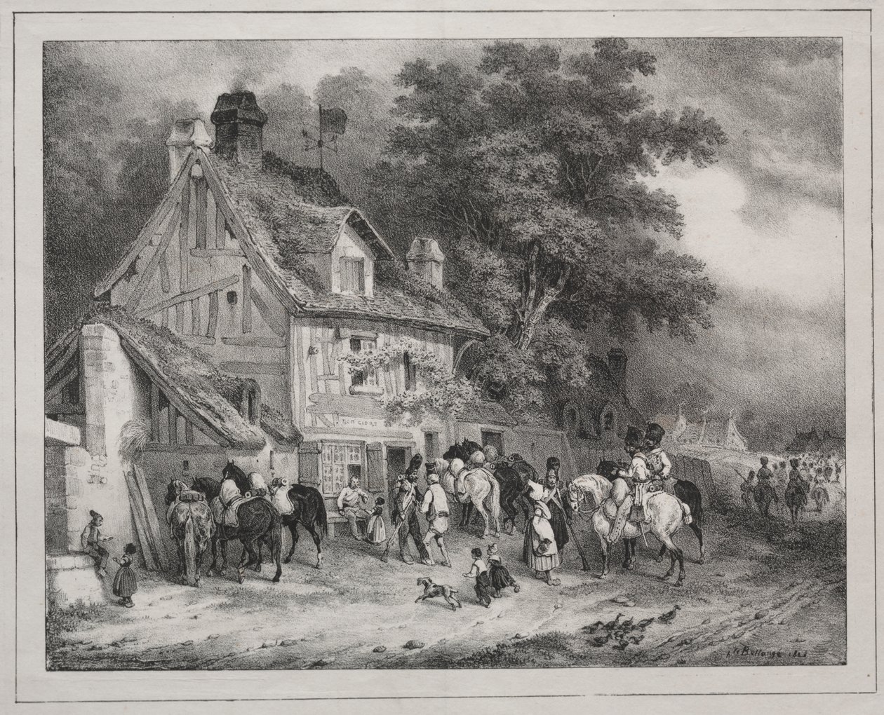 Souvenir van Normandië door Joseph Louis Hippolyte Bellange