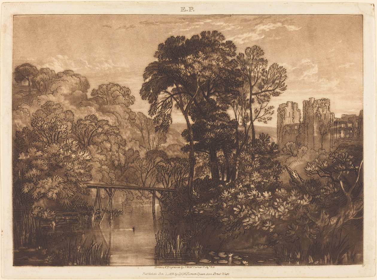 Berry Pomeroy Kasteel door Joseph Mallord William Turner