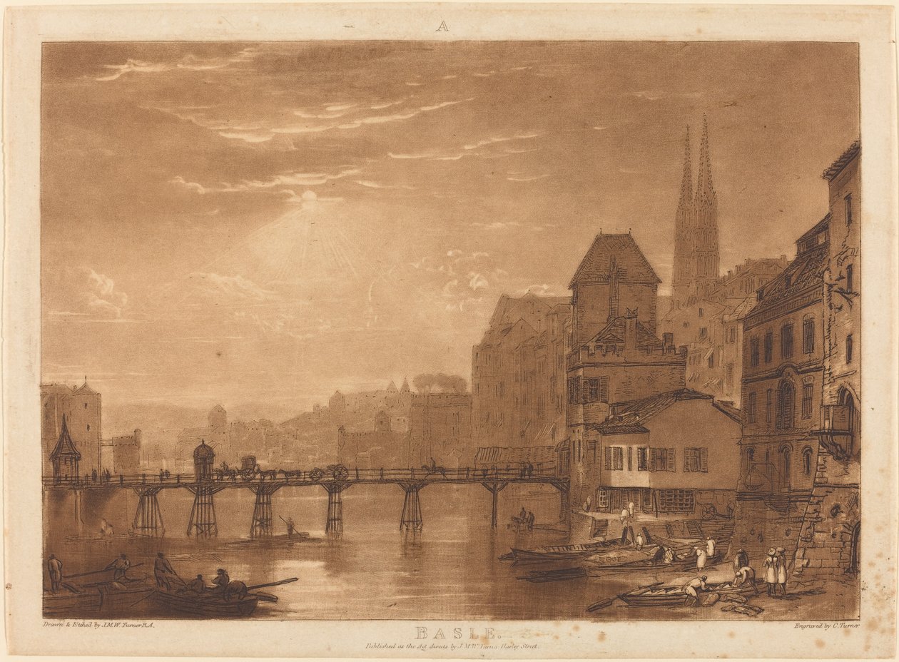 Bazel door Joseph Mallord William Turner and Charles Turner