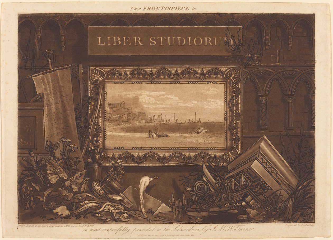 Frontispice door Joseph Mallord William Turner and J.C. Easling