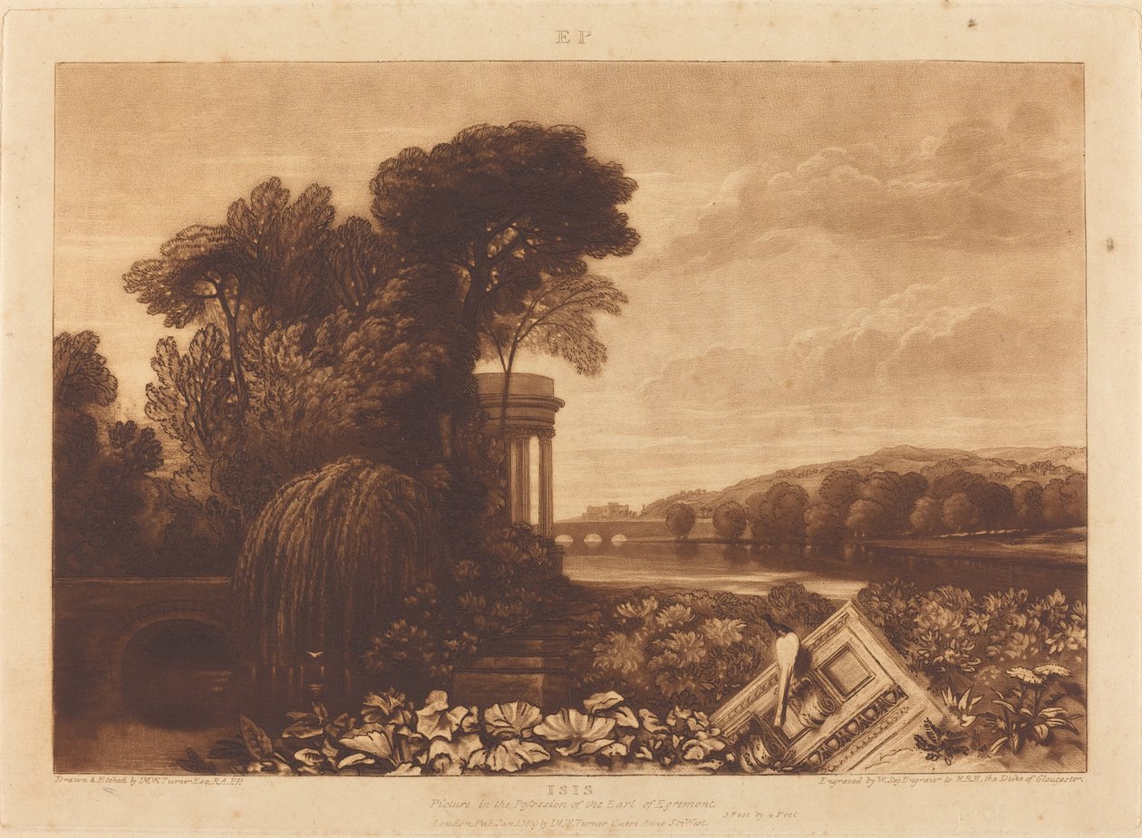 Isis door Joseph Mallord William Turner and William Say