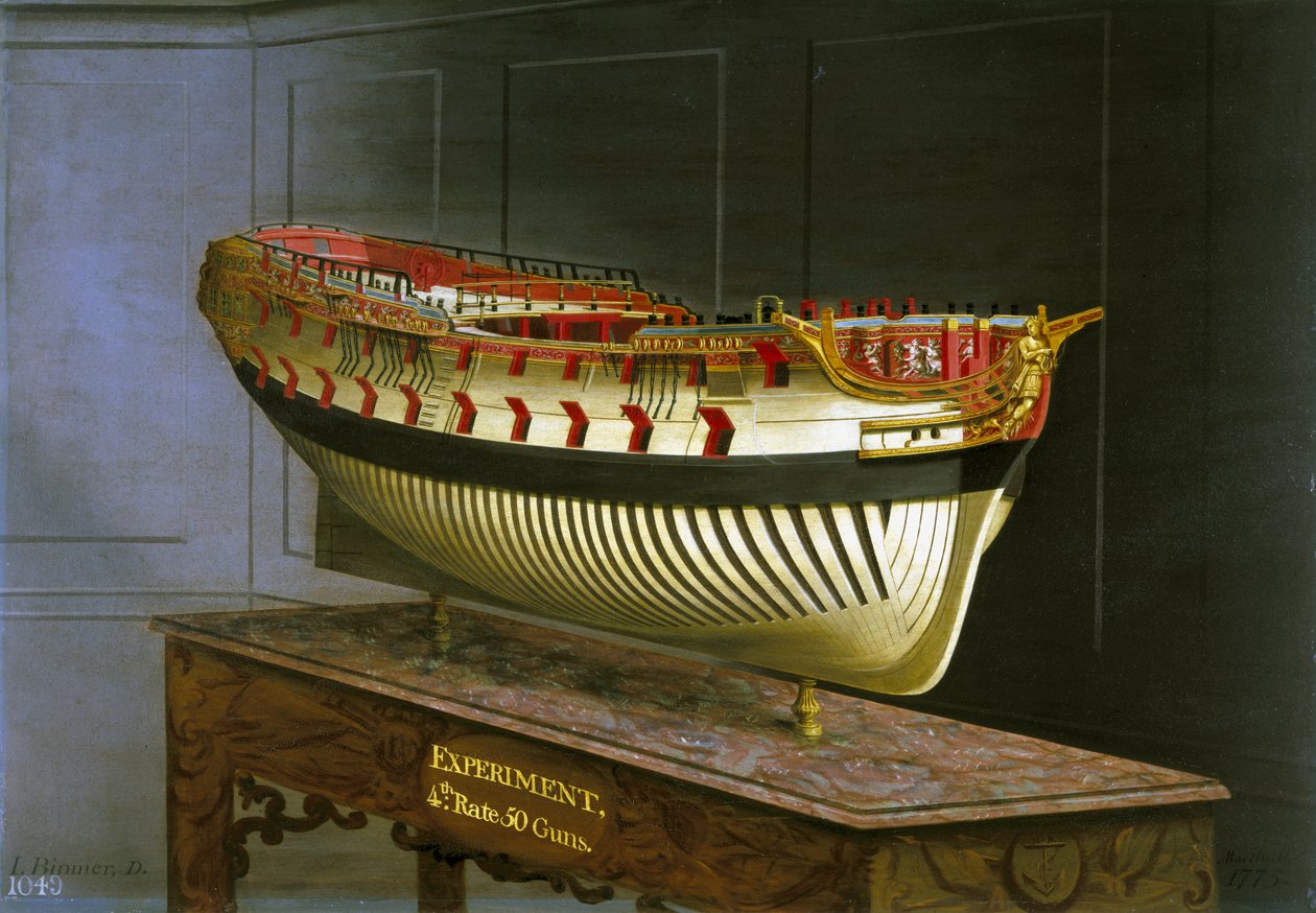 HMS Experiment, 1775 door Joseph Marshall