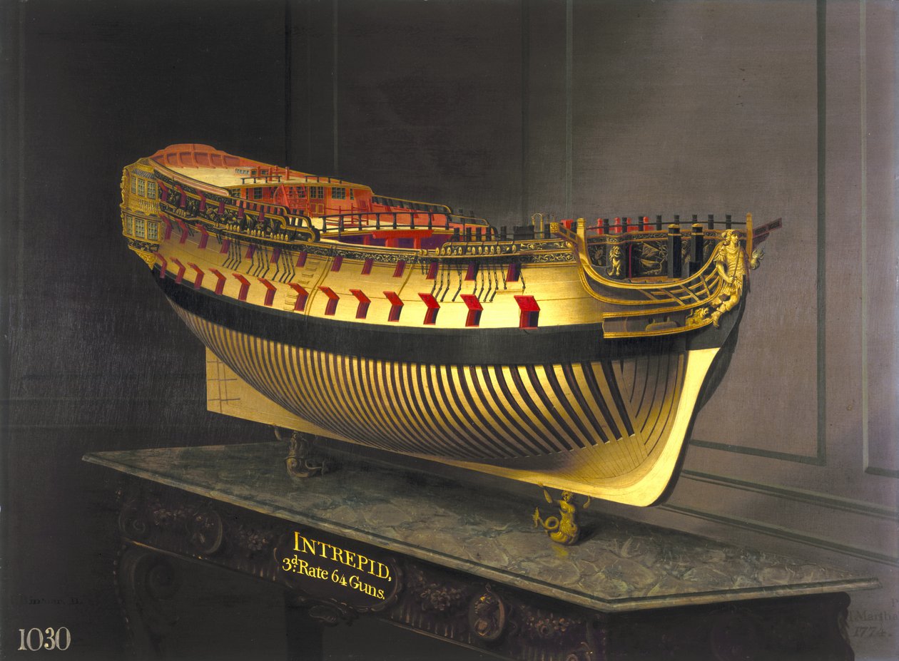 HMS Intrepid, 1773-75 door Joseph Marshall