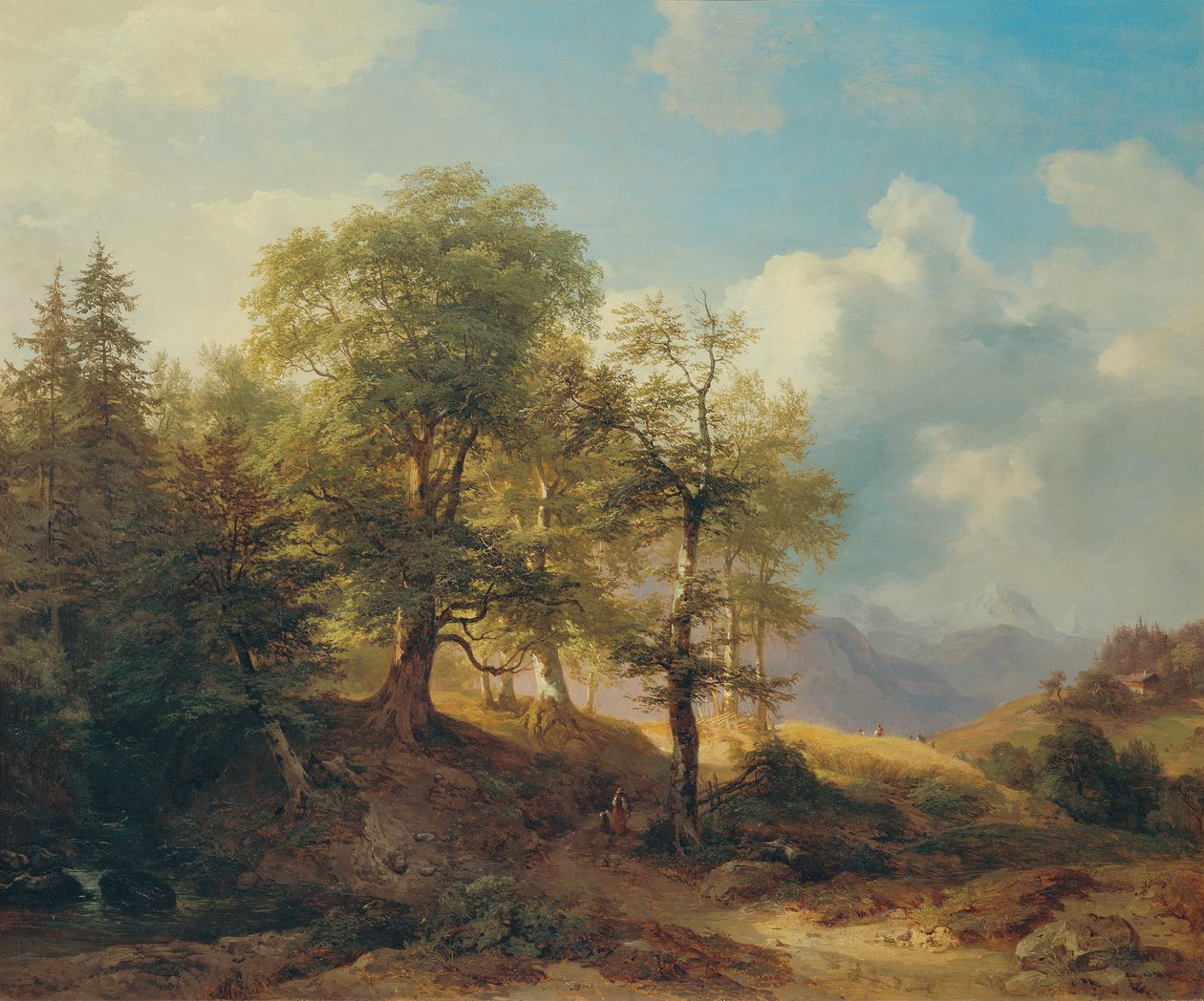 Zomerlandschap in de Hoge Bergen door Joseph Martin Höger