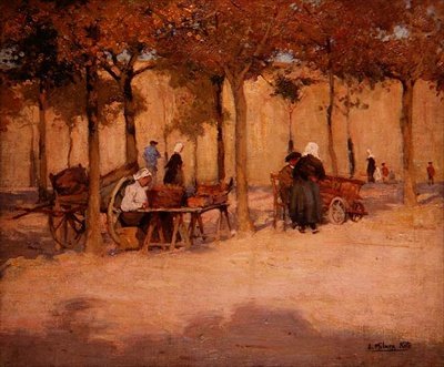 Voorbereiden voor de Markt door Joseph Milner Kite