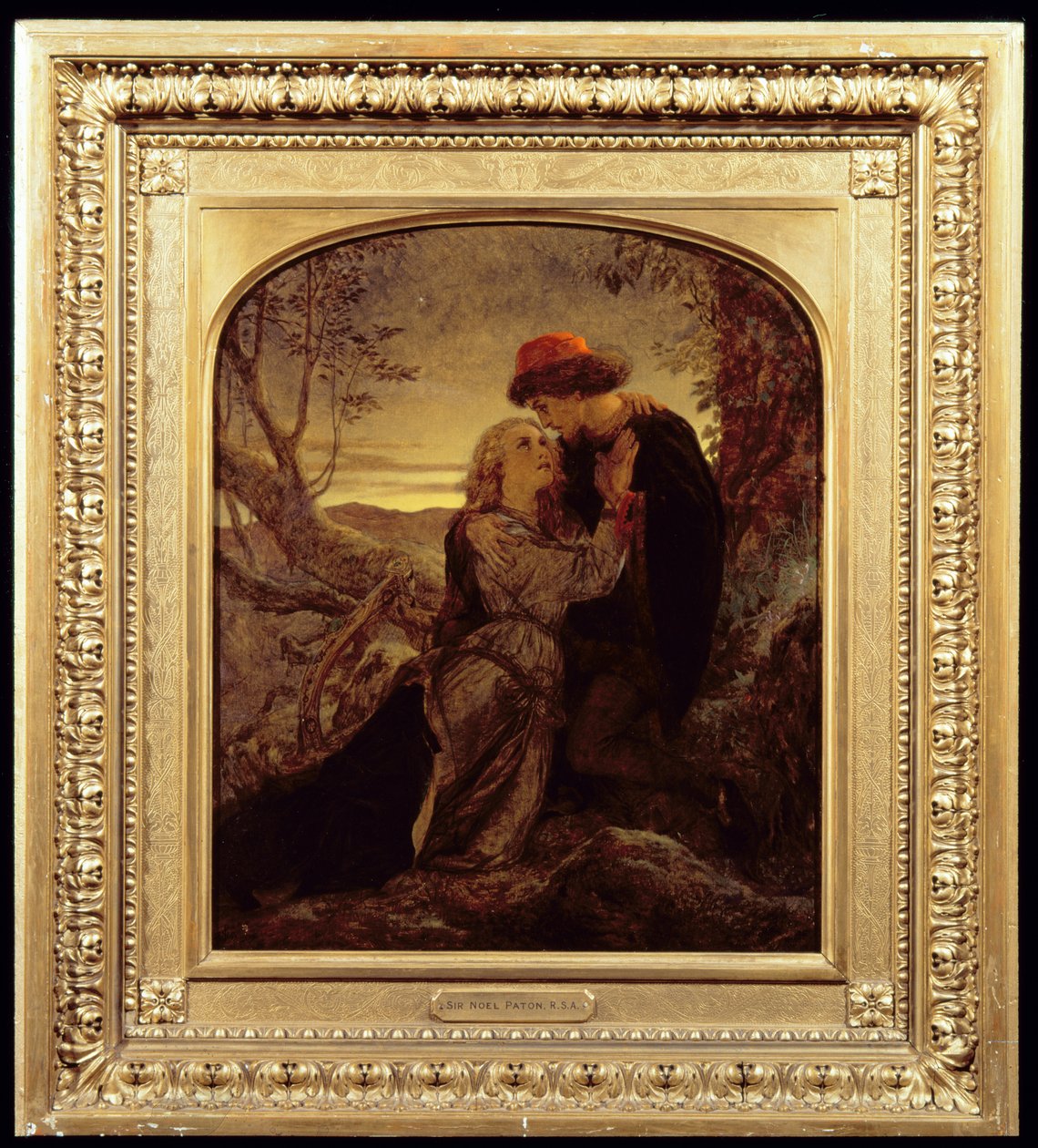 Liefdesontmoeting door Joseph Noel Paton
