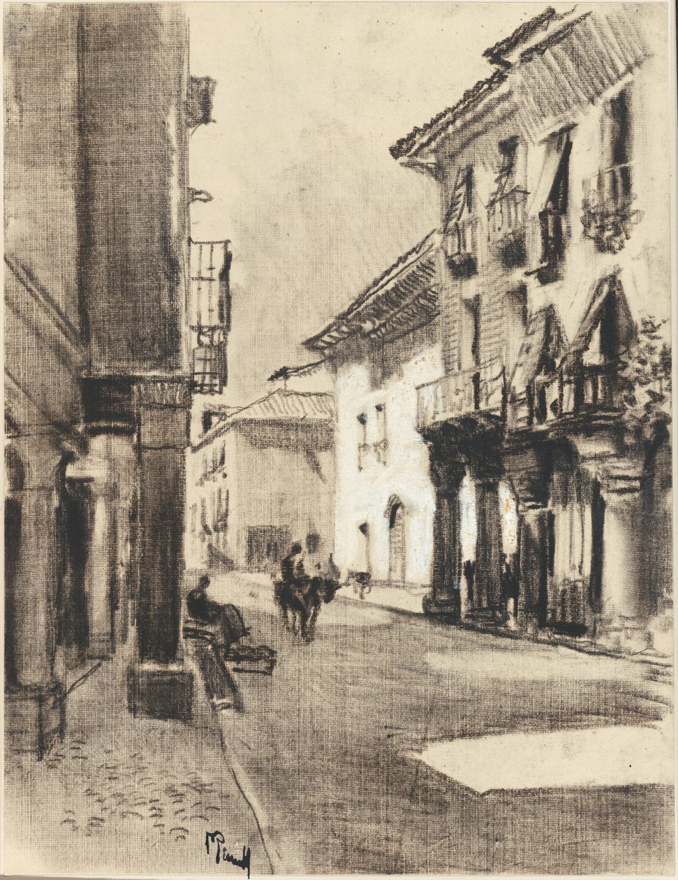 Calle Mayor Alcalá door Joseph Pennell