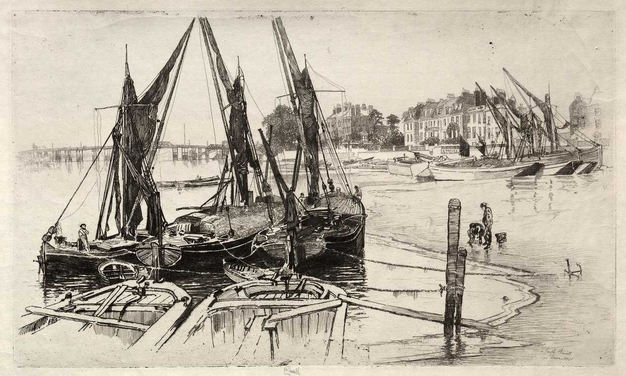 Chelsea, nr. 1, 1886 door Joseph Pennell
