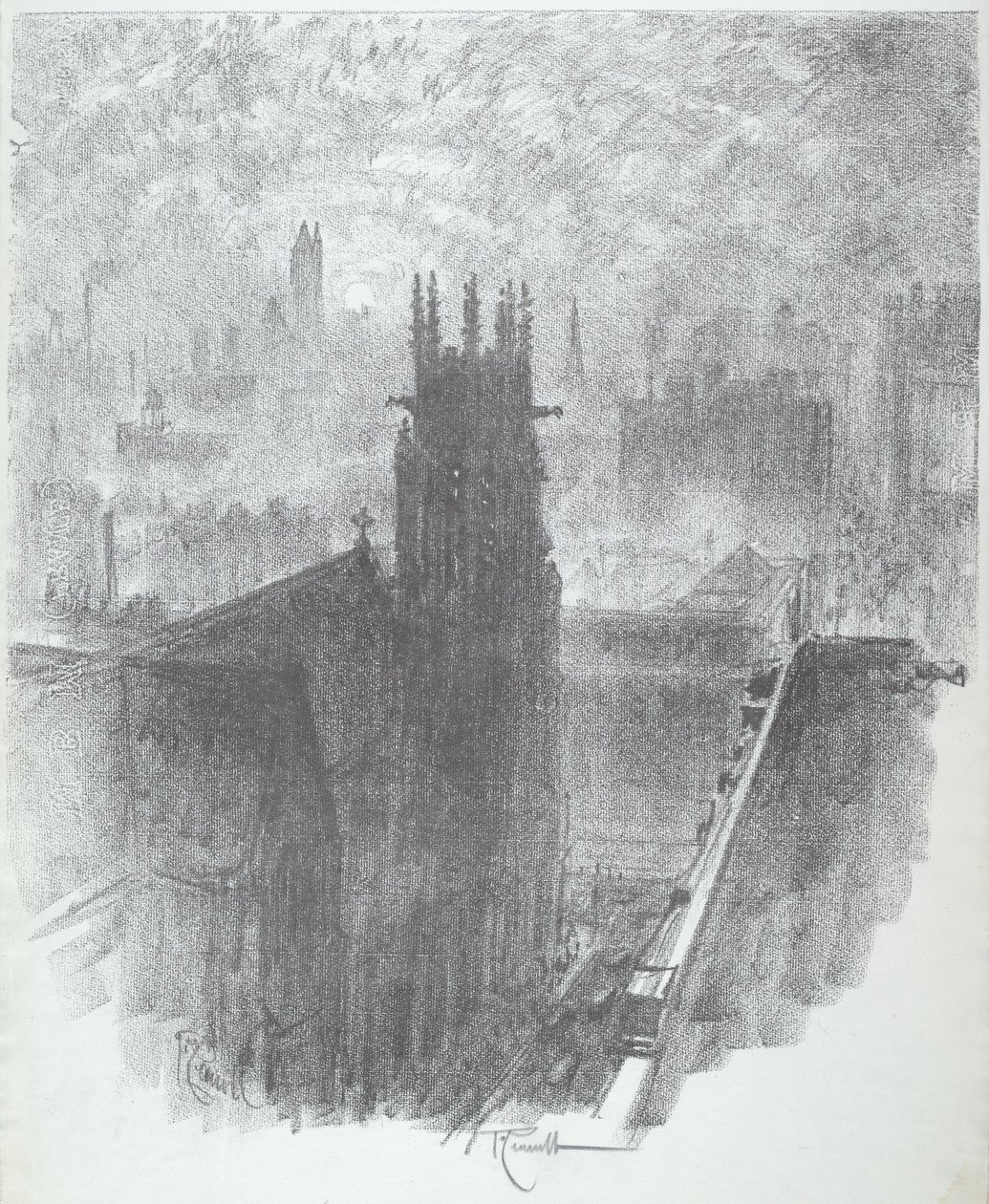 Christ Church, St. Louis door Joseph Pennell