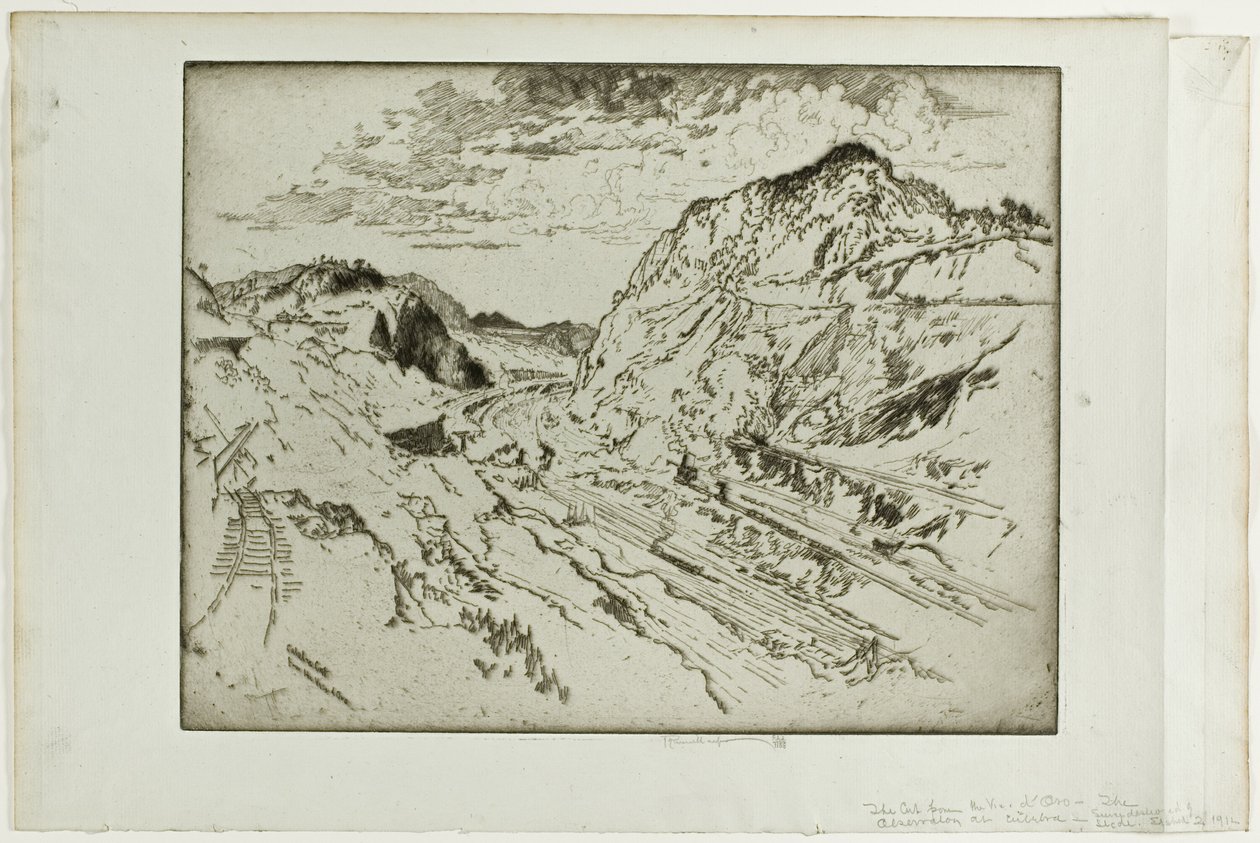 Culebra Cut, Panama door Joseph Pennell