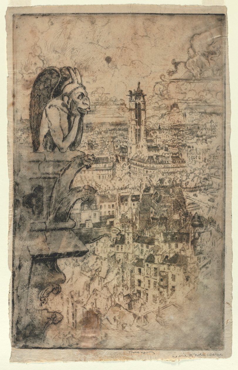 Le Stryge, 1893 door Joseph Pennell