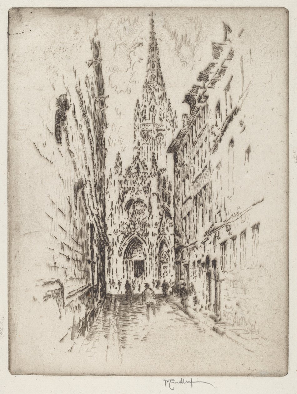 San Maclou, Rouen door Joseph Pennell