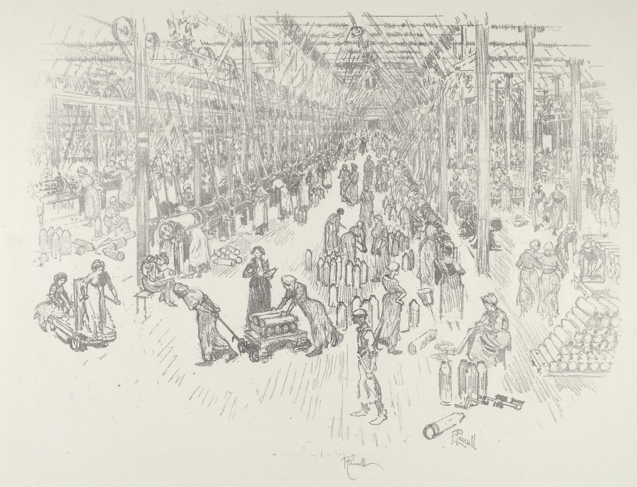 De Baai van de Duizend Meisjes, 1916 door Joseph Pennell