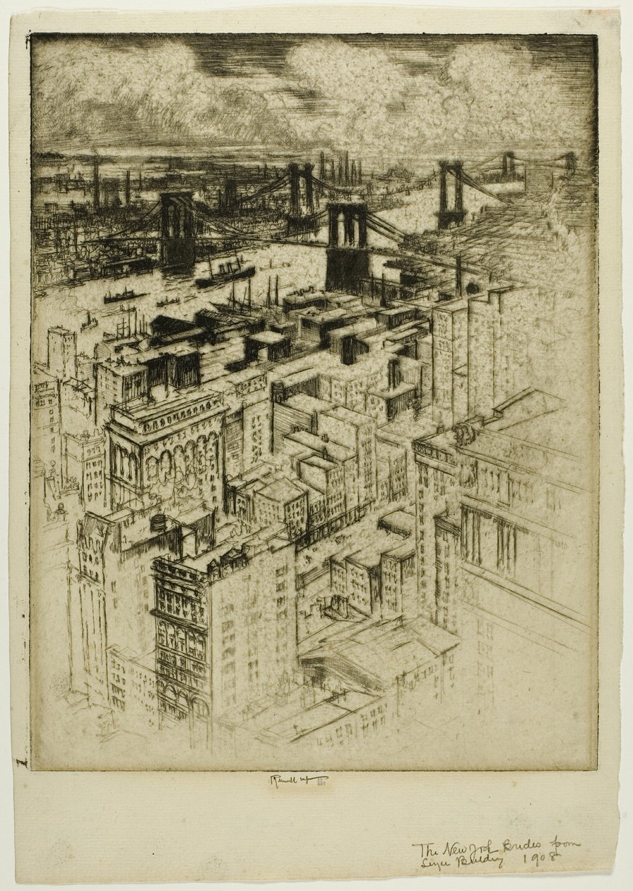 De bruggen door Joseph Pennell