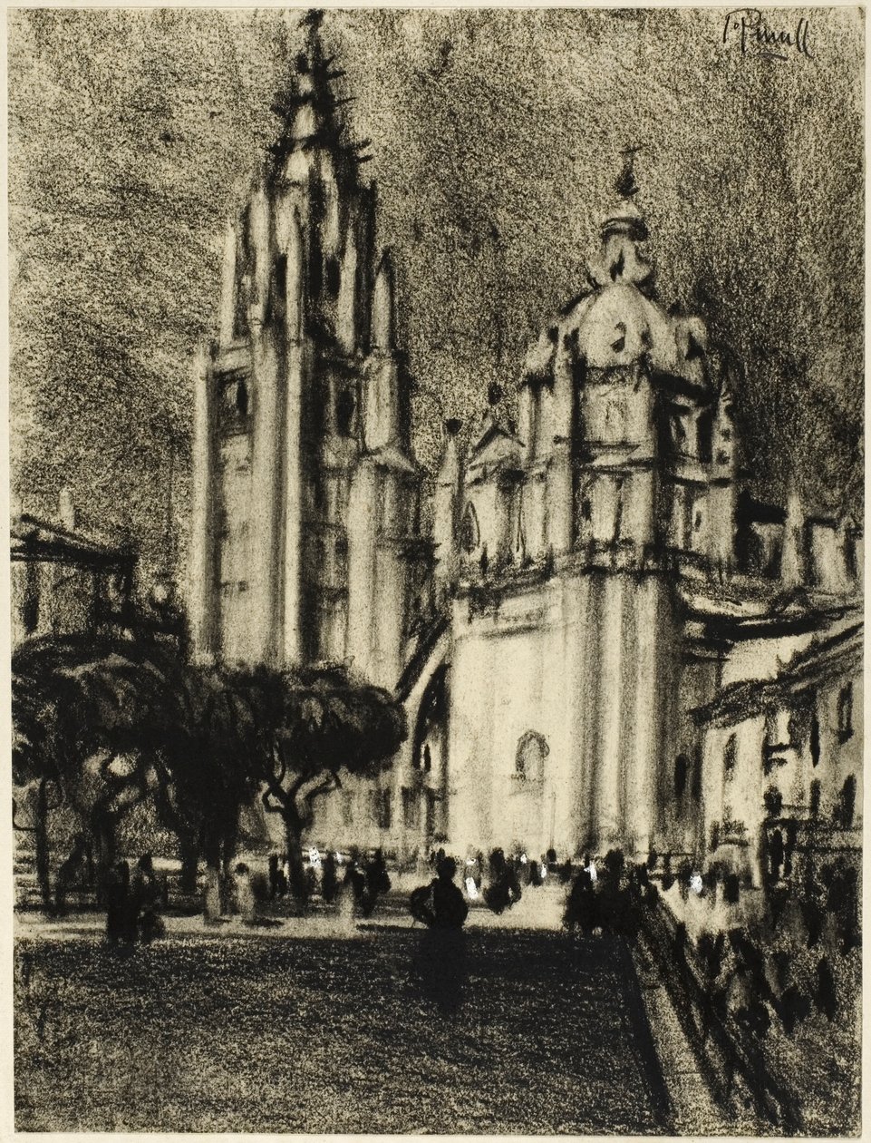 De Kathedraal, Toledo door Joseph Pennell