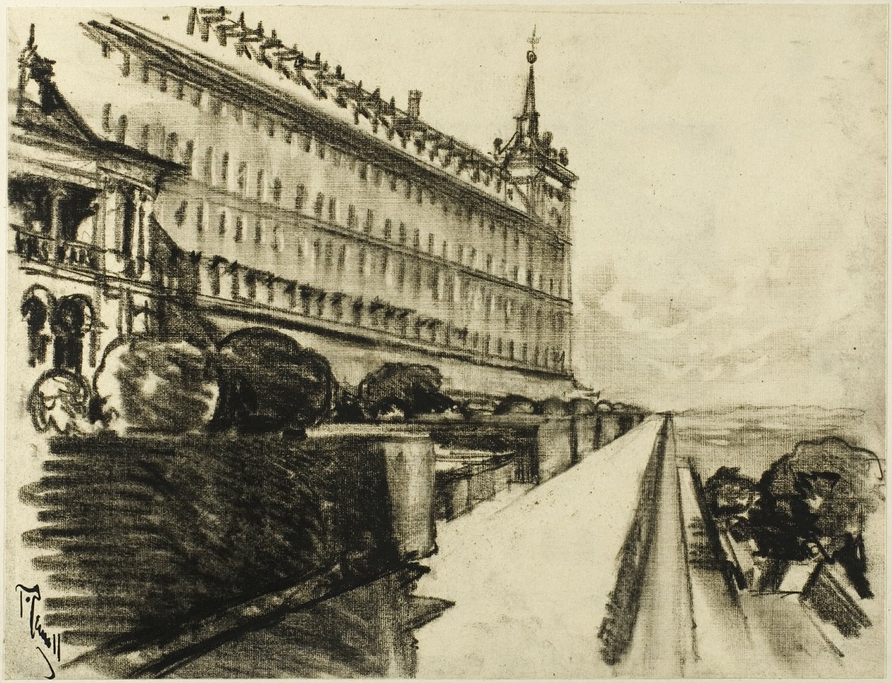 Het eindeloze Escorial door Joseph Pennell