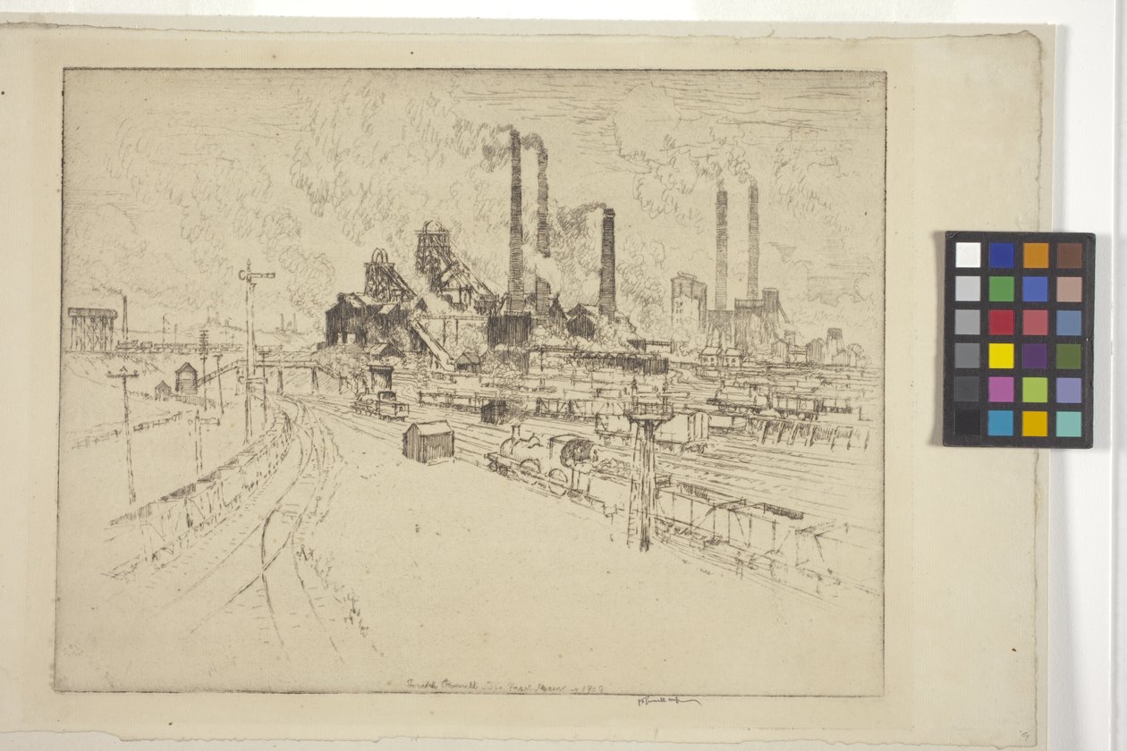 De Grote Main, Bij Sheffield door Joseph Pennell