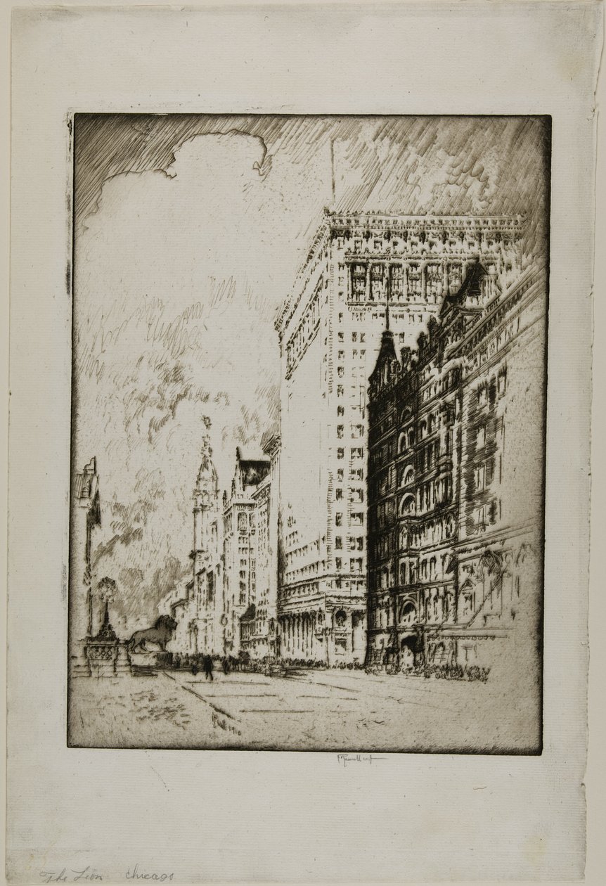 De Leeuw, Chicago door Joseph Pennell