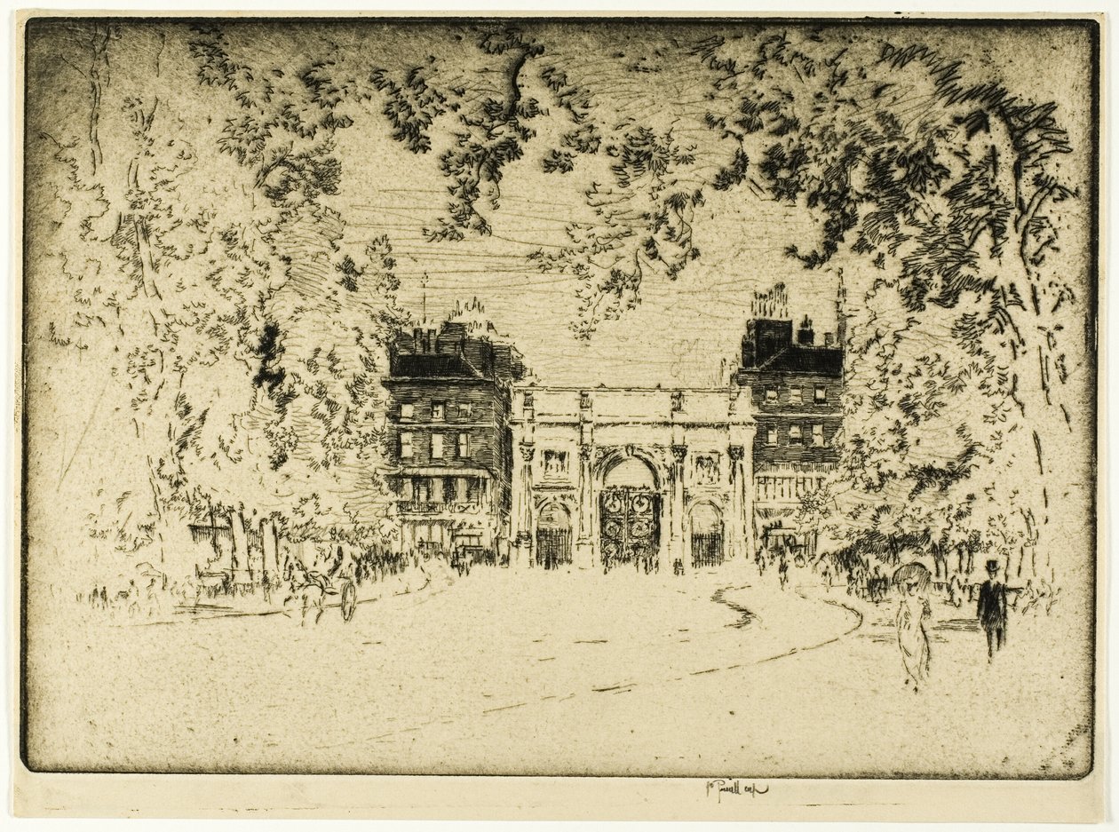 De Marble Arch door Joseph Pennell