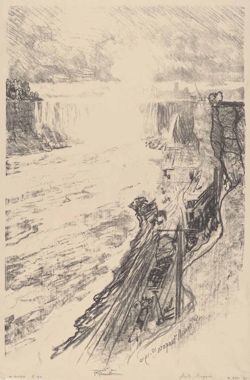 Het Mysterie van de Mist, 1910 door Joseph Pennell