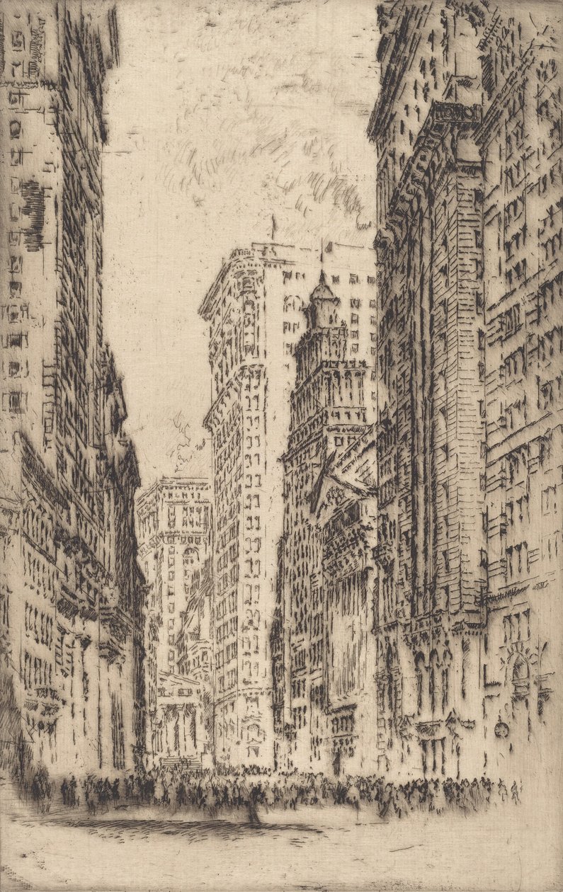 De Beurs, 1904 door Joseph Pennell
