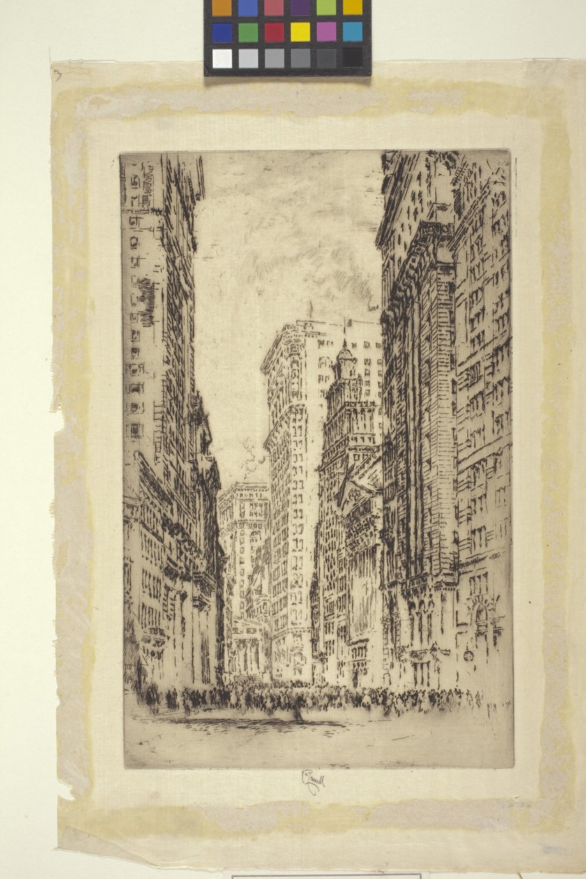 De beurs, New York door Joseph Pennell