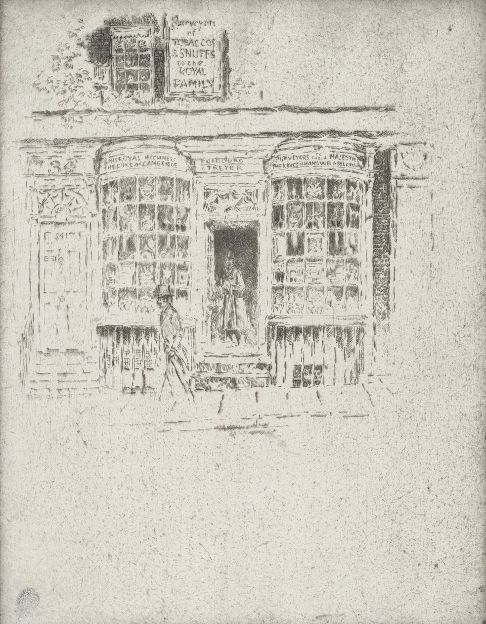 De Tabakswinkel, 1903 door Joseph Pennell